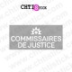 STICKER HUISSIER JUSTICE DEPOLI 