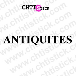 STICKER VITRINE ANTIQUAIRE
