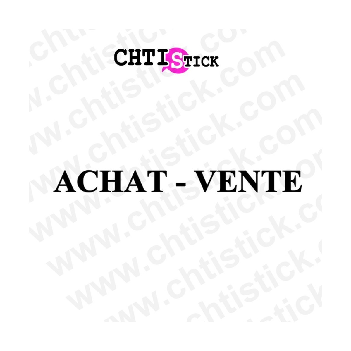 AUTOCOLLANT ACHAT REVENTE