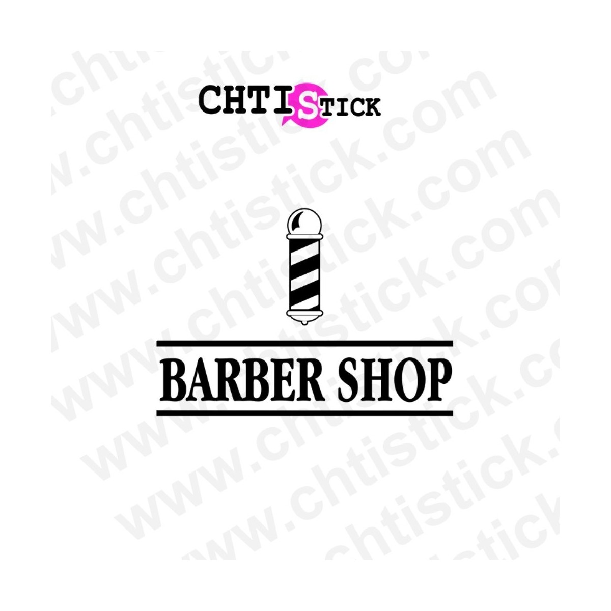 Stickers vitrine Barbershop