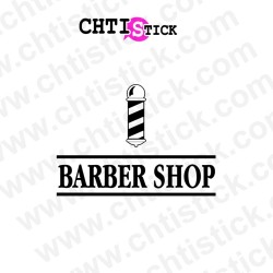 Stickers vitrine Barbershop