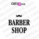 Autocollant vitre Barber shop 