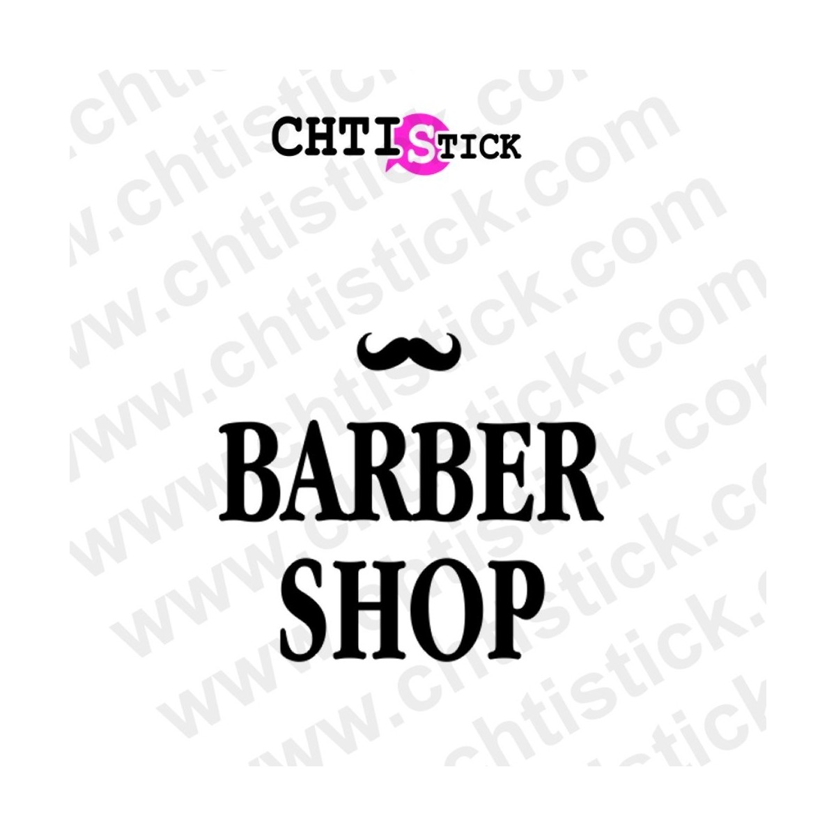 Autocollant vitre Barber shop 