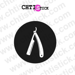 Autocollant vitriner barbier