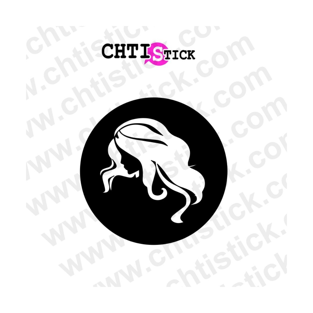 chtistick Autocollant salon de coiffure