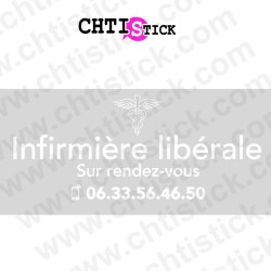 Pare brise arrière Infirmière