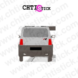 Panda val d'isre autocollant