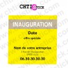 chtistick AUTOCOLLANT INAUGURATION