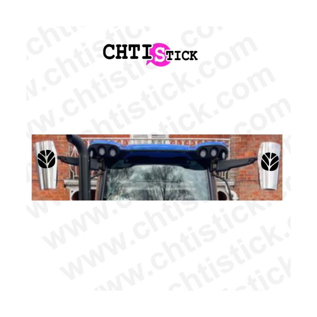 autocollants protection de rétroviseurs New Holland