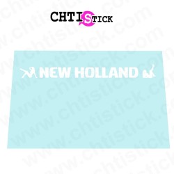 Pare brise New holland autocollant cabine