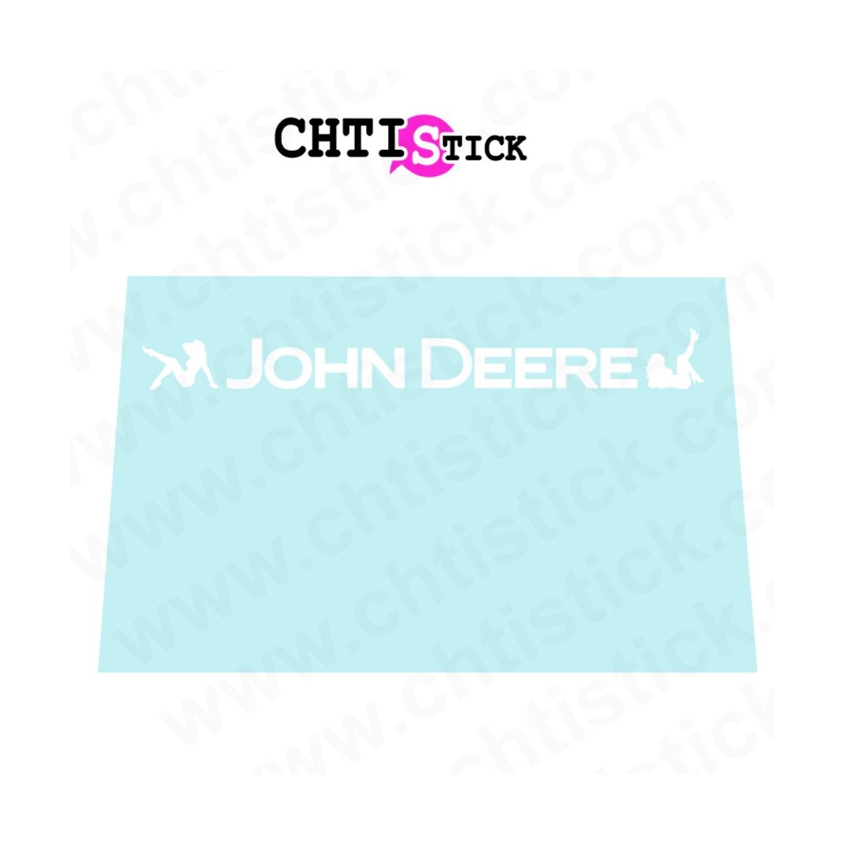 Autocollant vitre pour cabine John Deere