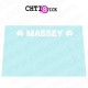 Autocollant pare brise Massey