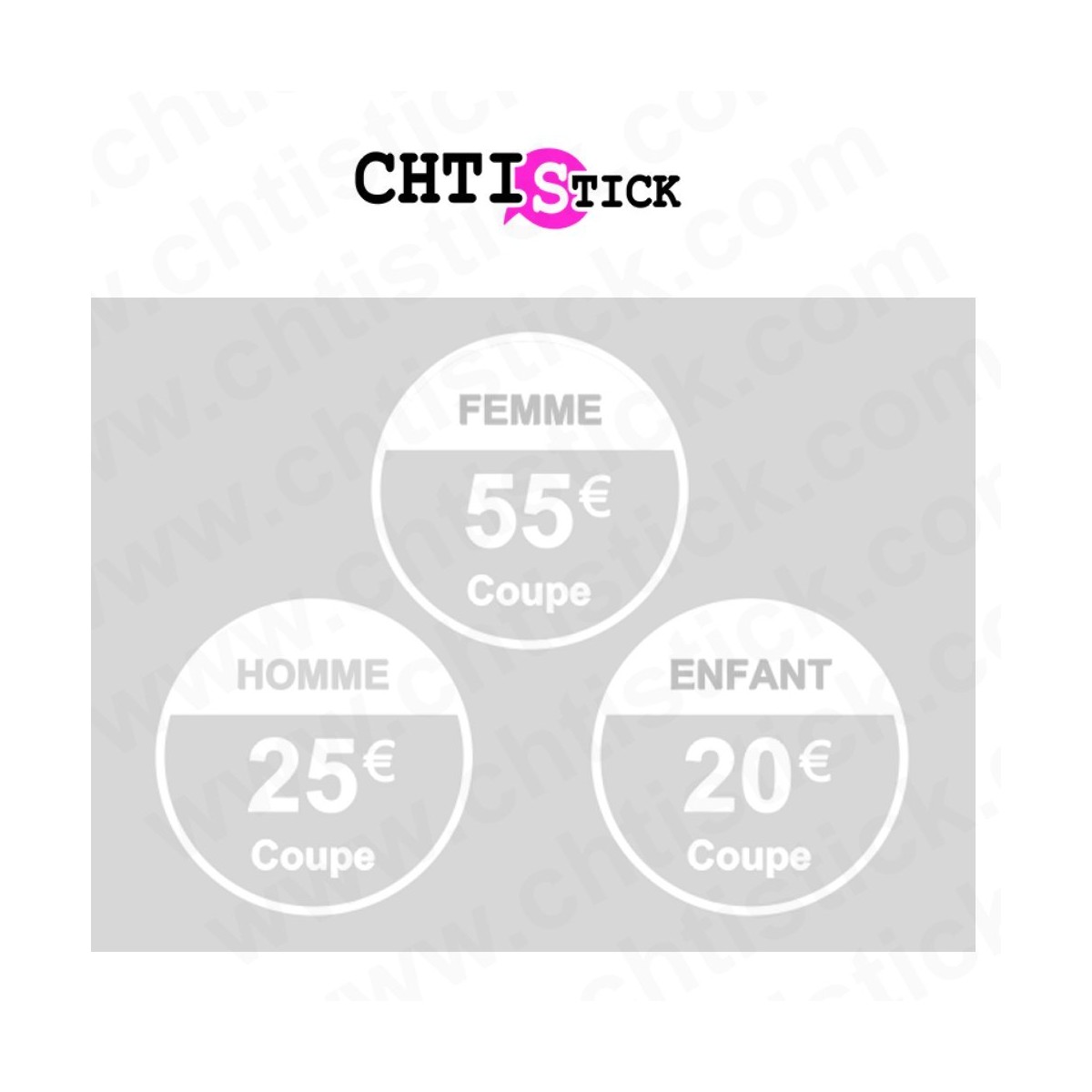 Stickers tarifs vitrine – Autocollants prix salon de coiffure