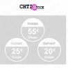 chtistick Stickers tarifs vitrine – Autocollants prix salon de coiffure
