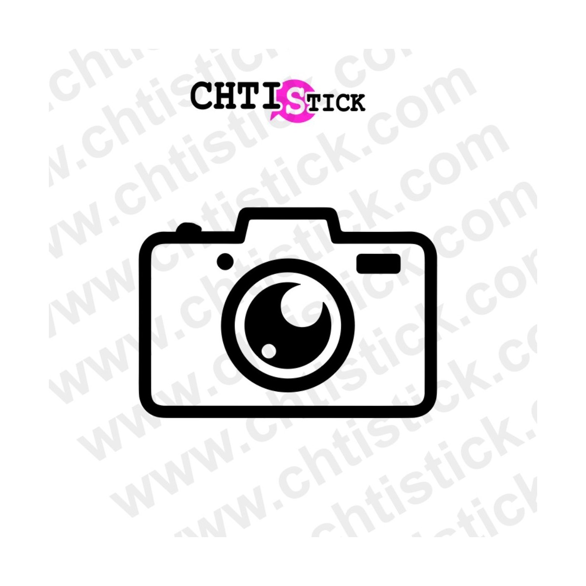 Autocollant appareil photo