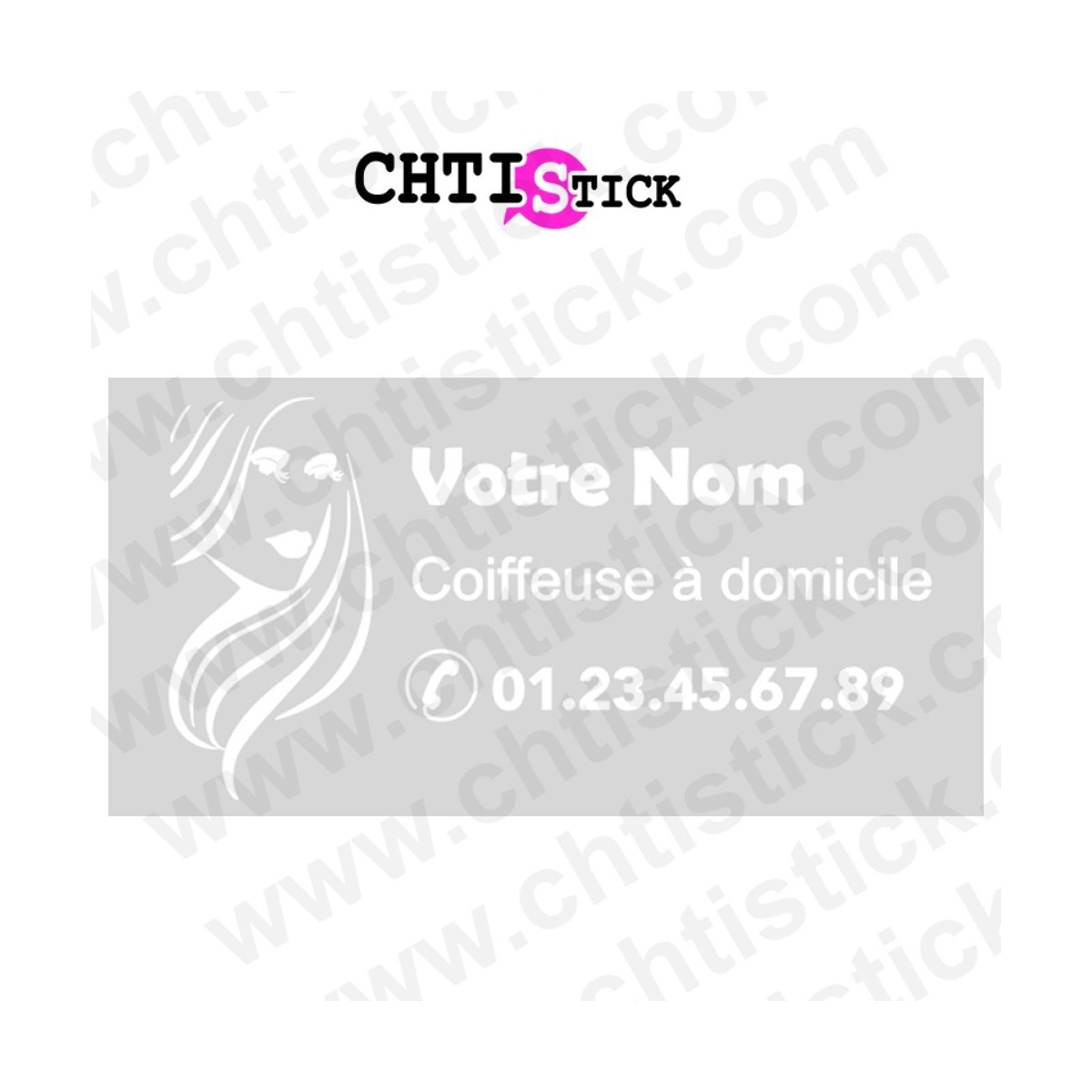 chtistick MARQUAGE VITRE ARRIERE COIFFEUSE