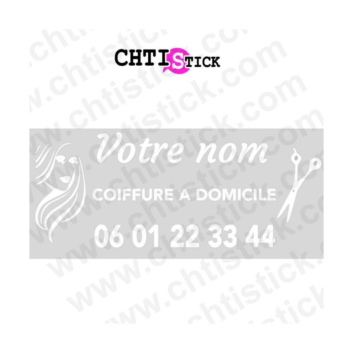 chtistick MARQUAGE VITRE ARRIERE COIFFEUSE
