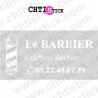 chtistick MARQUAGE VITRE ARRIERE BARBIER