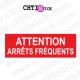 AUTOCOLLANT ARRETS FREQUENTS