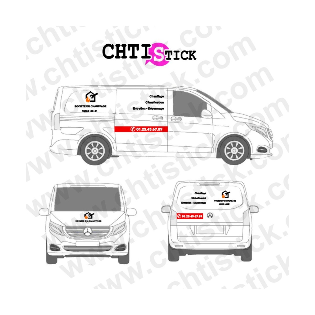MARQUAGE VÉHICULE CHAUFFAGISTE