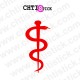 STICKER CADUCEE INFIRMIER