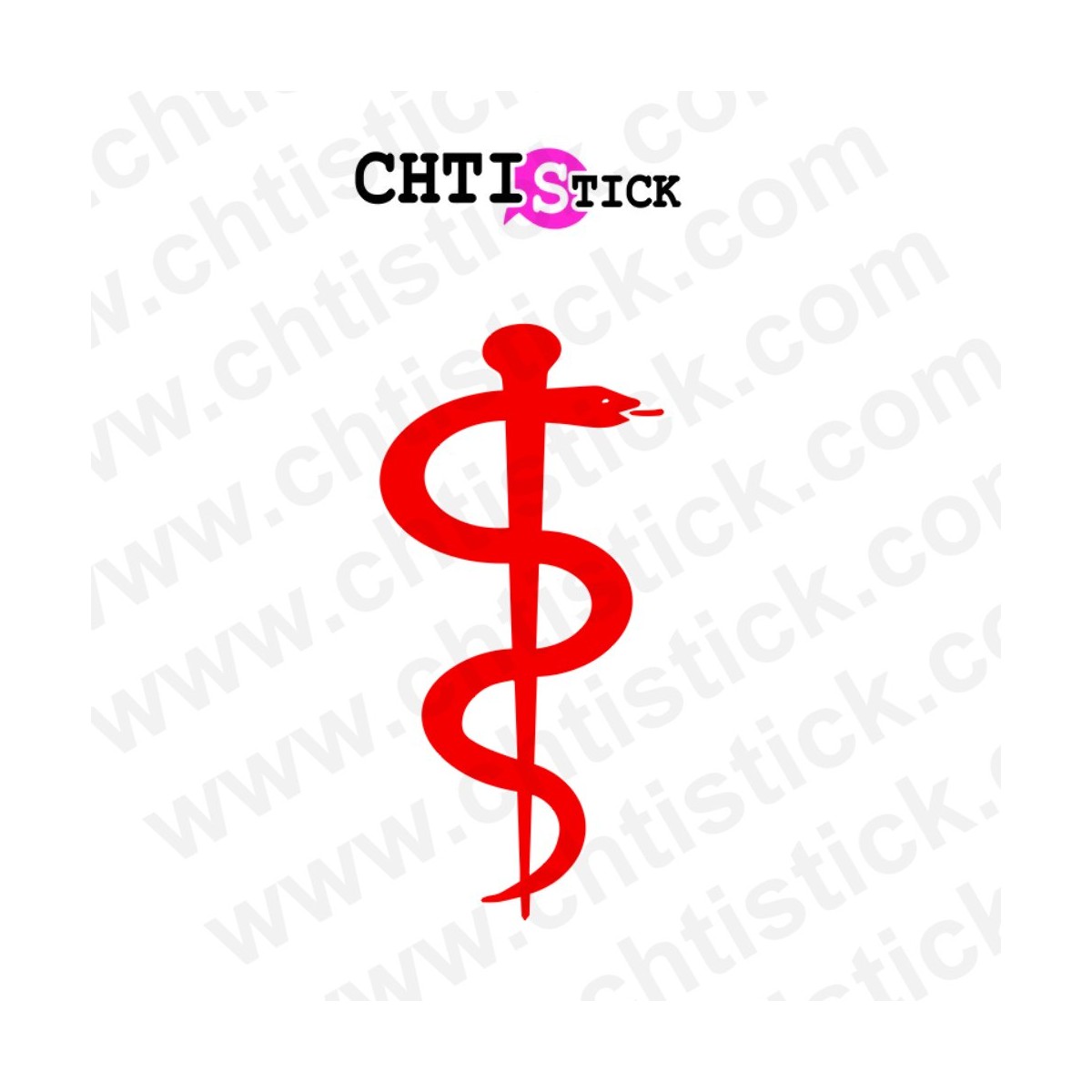 STICKER CADUCEE INFIRMIER