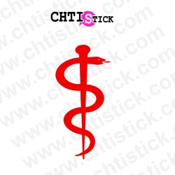STICKER CADUCEE INFIRMIER