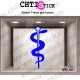 STICKER CADUCEE INFIRMIERE MEDICAL