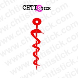 STICKER CADUCEE MEDICAL 4