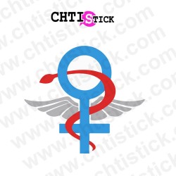 STICKER CADUCEE INFIRMIERE COL