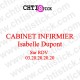 chtistick LETTRAGE ADHESIF CABINET INFIRMIER 01