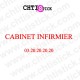 chtistick LETTRAGE ADHESIF CABINET INFIRMIER 03