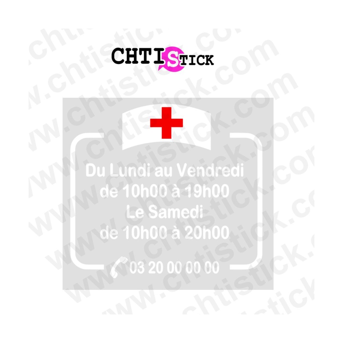 STICKER HORAIRES INFIRMIERE