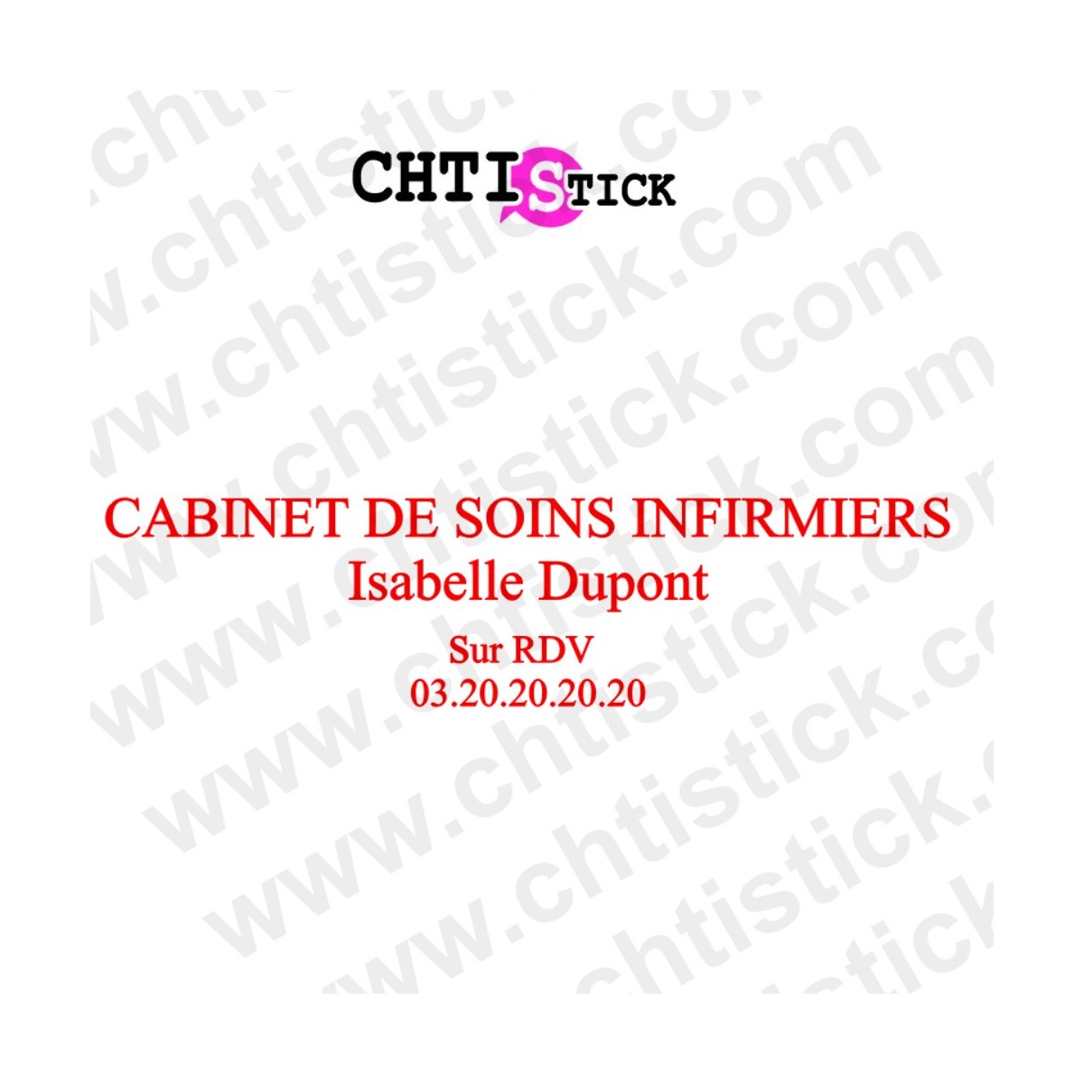 chtistick LETTRAGE CABINET SOINS INFIRMIER 01