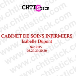 chtistick LETTRAGE CABINET SOINS INFIRMIER 01