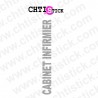 chtistick Autocollant Cabinet infirmier XL vertical
