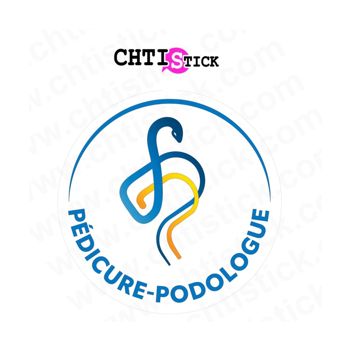 chtistick Autocollant pédicure podologue