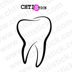 chtistick STICKER DENTISTE