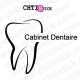 chtistick STICKER DENTISTE PERSONNALISABLE