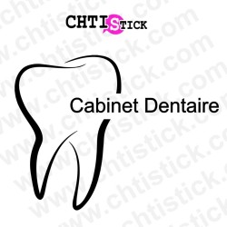 chtistick STICKER DENTISTE PERSONNALISABLE