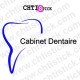chtistick STICKER DENTISTE PERSONNALISABLE 2