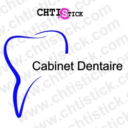 chtistick STICKER DENTISTE PERSONNALISABLE 2