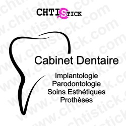 chtistick STICKER DENTISTE CLIENT