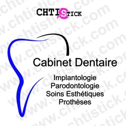 chtistick Stickers dentaire personnalisé