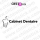 chtistick Autocollant Cabinet Dentaire – Sticker Dent