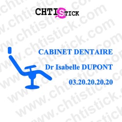 chtistick LETTRAGE CABINET DENTAIRE FAUTEUIL