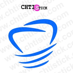 chtistick STICKERS DENT implant déco