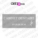 chtistick LETTRAGE CABINET DENTAIRE DEPOLI