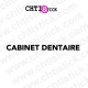 chtistick Lettrage cabinet dentaire sans fond