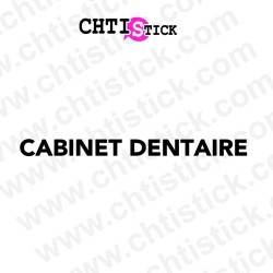 chtistick Lettrage cabinet dentaire sans fond
